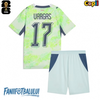 Elveția Ruben Vargas #17 Echipament de Fotbal Replică Mondial 2026 Copii Deplasare (+ Șorturi)